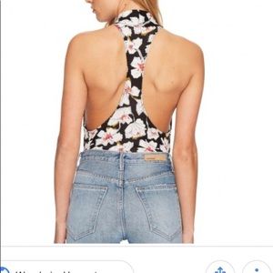 🆕 Free people floral bodysuit small and large